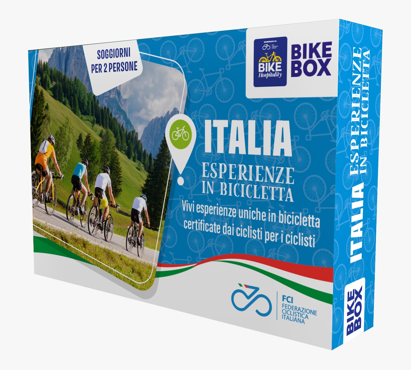 Confezione BikeBox Italia vista frontale